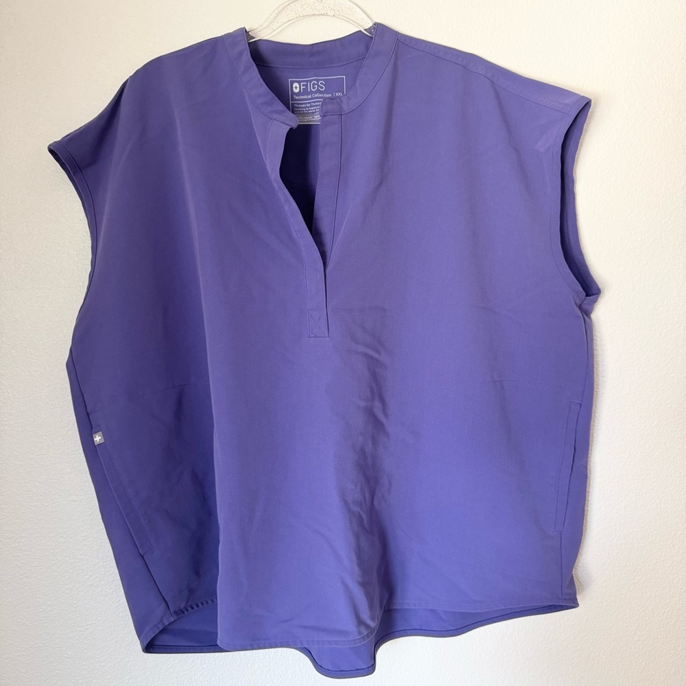 FIGS Rafaela Scrub Top Lavender Purple size XXL oversized fit